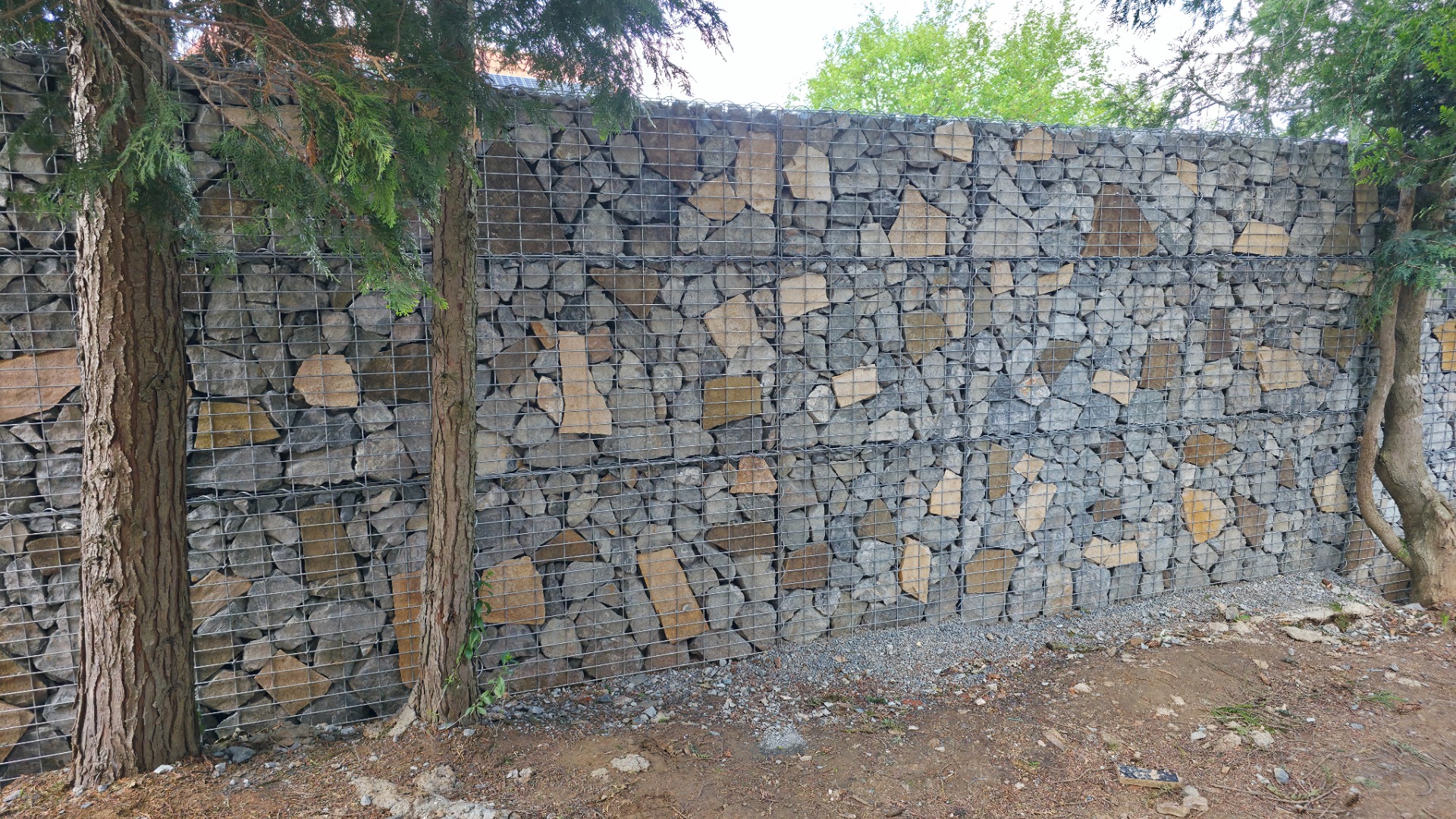 Skládané gabionové ploty